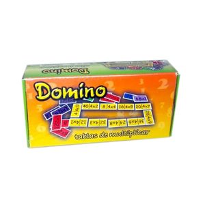 Didáctico Domino Tablas De Multiplicar 90pza De Madera Cosmi