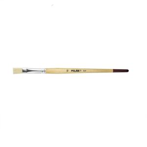 Pincel  #16 Chato Cerda Blanca Mc Barniz Natural 0416