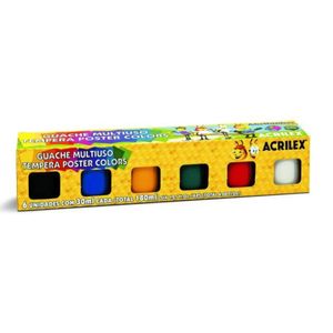 Témpera Escolar Guache Colores 30ml Jgox6un