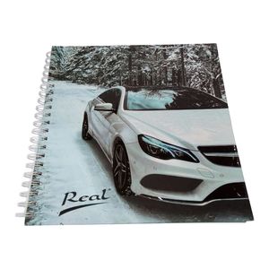 Cuaderno espiral a4 100hjs 1 linea pasta dura carro blanco