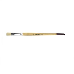 Pincel  #18 Chato Cerda Blanca Mc Barniz Natural 0418