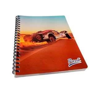 Cuaderno Espiral A4 060hjs Cuadros Economico Carro Desierto