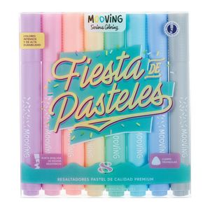 Resaltador Pta Biselada Jgox8un Pastel 3051108