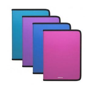 Carpeta A4 Con Cierre Glance Colores Vivid 50350
