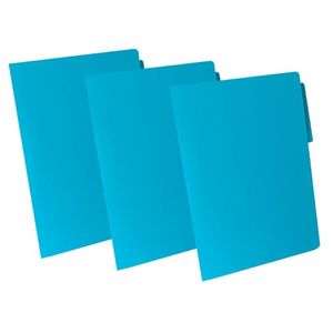 Folder Cartulina Manila 180grs Oficio Celeste SinVincha Pqx5