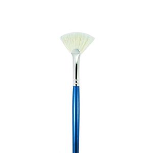 Pincel 154 #2 Abanico Cerda Blanca Pelo Sintético Sfb0154