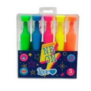 Resaltador Pta Biselada Color Neón Jgox5un 48836
