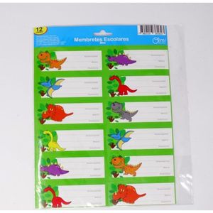 Membrete Adhesivo De Dinosaurios