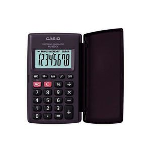 Calculadora 08 Dígitos Bolsillo Hl-820lv-Bk Negro Plegada