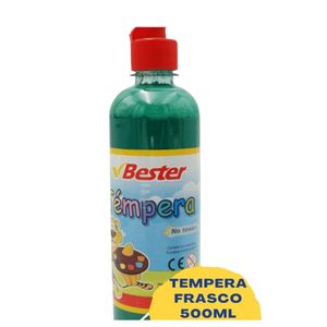 Tempera Escolar 500ml Verde Bestemp048