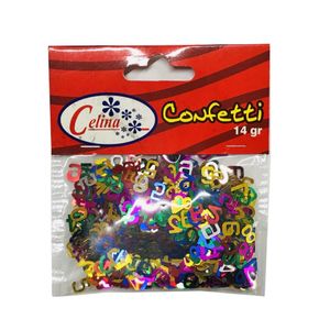 Confeti 14gr Números 8x8mm Ref.050-0072