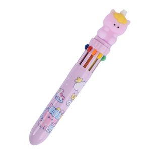 Bolígrafo Fantasía 10en1 Unicornio Kuki Kk-7113