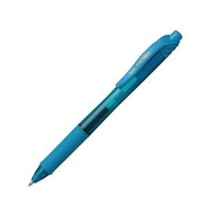 Bolígrafo 07mm Celeste Gel Retráctil Punta Acero Grip Bl07Sx