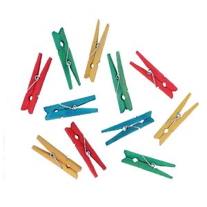 Pinzas Madera Micro Colores Medianas Pqtx20un Celina