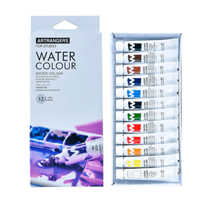 Acuarela 12 Colores Cja Cartón Tubo 12ml Ref.Ew1212c-3