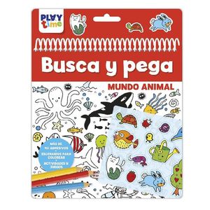 Busca Y Pega Mundo Animal - Play Time