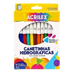 Marcador Escolar Punta Fina Colores Jgoxun  Lavables Acrilex
