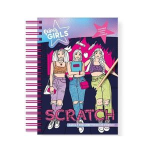 Libro Súper Super Girls - Neon Scratch Art
