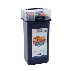 Marcador Escolar Pta Doble Pincel Biselada Jgox12un 3022212