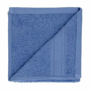 Toalla Facial Escolar 30cmx30cm Azul Ref.161