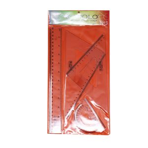 Juego Geométrico Regla 30cm 4pzs #3 046