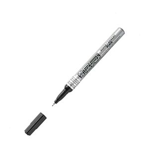 Marcador Permanente Pta Fina 0.05mm Plateado Efsp