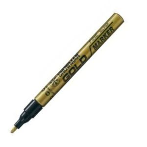 Marcador Permanente 1.0mm Pta Redonda Dorado Fgp