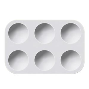 Paleta Pequeña Rectangular 12cmx8cm 6pocillos Plástica