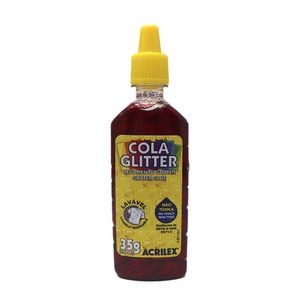 Pega Especial Con Escarcha 35grs Rojo Glitter
