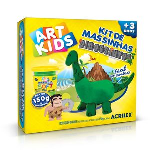 Masa De Moldear Kit 1color 150gr Dinosaurios 3d 3pzs 40047