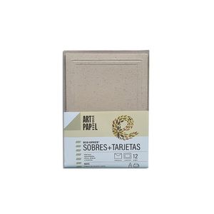 Sobres Finos+Tarjetas Lord Pqtx12 Crush Cacao Ref S-0218
