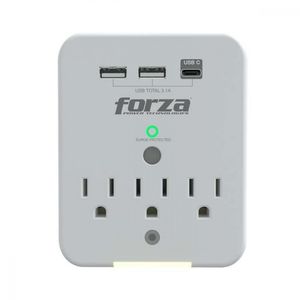 SUPRESOR DE VOLTAJE FWTUSBC TOMAS ELECTRICAS USB TIPO C BLAN