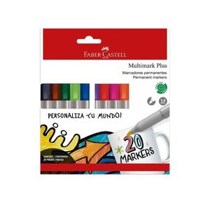 Marcador Permanente 1.4mm Pta Redonda Jgox20un 153919