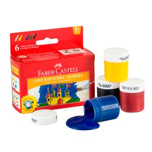 Tempera Escolar 15ml Colores Jgox6un 163006