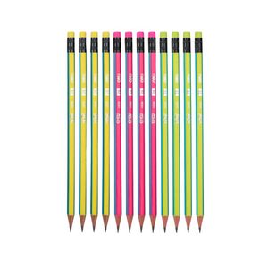 Lápiz Grafito Deli Pop Triangular 2b X12 6935205309686