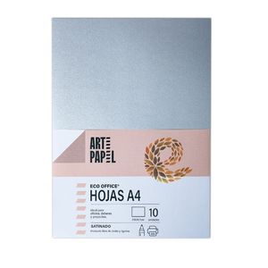 Paquete Formatos A4 Majestic L. Real Silver 250gr 10 Hjs